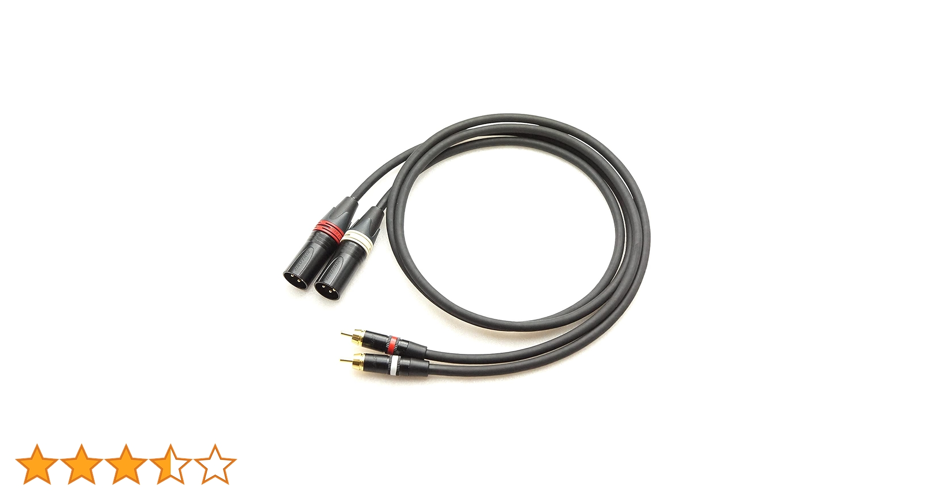 Amazon | BELDEN 8412 XLR(オス)→RCA 2本ペアケーブル (1.5m) | 音光